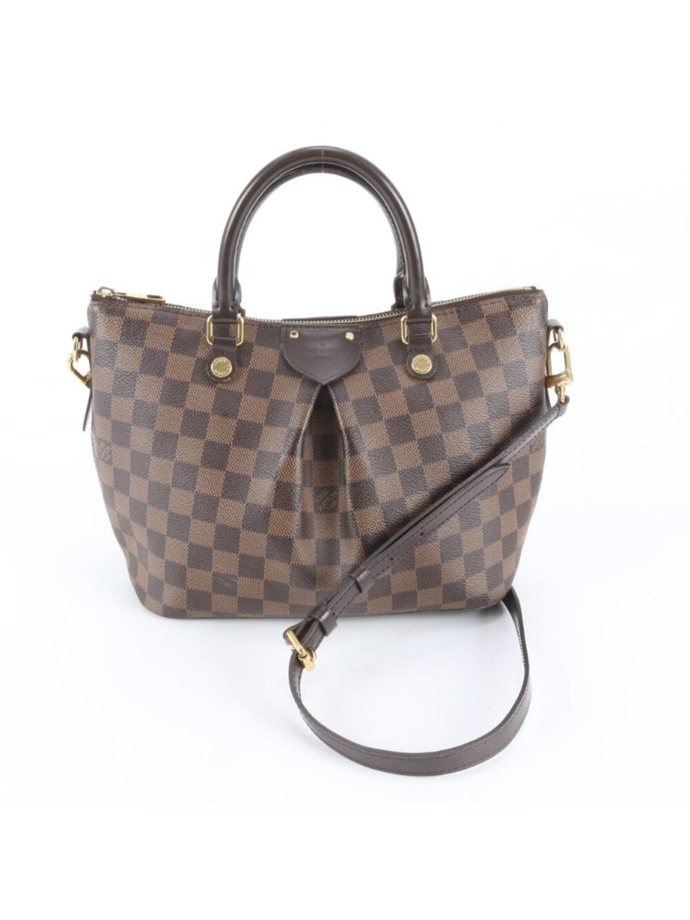 Louis Vuitton Damier Sienna PM Leather 2-Way Shoulder Bag Crossbody Hand
